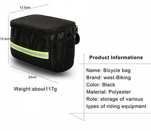Bolsa Delantera Reflectante Grande para Bicicleta, Cesta para MTB, Bolsa para Tubo de Cuadro, Bolsa para Manillar Delantero de Bicicleta para Ciclismo - Product Image 4
