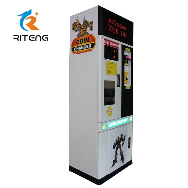 Customized Metal Bill to Coin Exchange Machine Automatic Dollar Bill Changer Coin Vending Machine with 12-Month Warranty