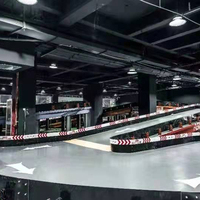 Système de barrière de piste de kart, barrières de protection en plastique pour les pistes de course