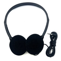 Contoh gratis Headphone pesawat produk baru Model Headset pesawat terbang terbaik Headphone berkabel satu telinga