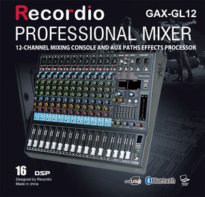 Console <span class=keywords><strong>de</strong></span> <span class=keywords><strong>mixage</strong></span> audio numérique GAX-GL12, amplificateur, 12 canaux, son stéréo, <span class=keywords><strong>mixage</strong></span>, Bluetooth, USB pour <span class=keywords><strong>PC</strong></span>, ordinateur, studio d'enregistrement, fête - Product Image 5