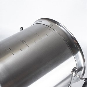 Seau rond en acier inoxydable 304 avec couvercle, grande capacité, marmite à braiser pour usage commercial - Product Image 3