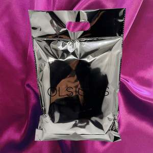 Custom LOGO Silver Aluminum Mailing Bag with Handle for Clothing Poly Shipping Mailer - Product Image 4