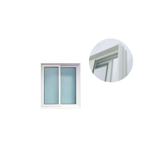 หน้าต่างบานเลื่อน uPVC Hoffen Plus ขนาด 120x110 ซม. กรอบสีขาว พร้อมมุ้งลวด กระจกบานเลื่อน กันเสียง กันน้ำ จากประเทศไทย - Product Image 3