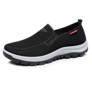 Sneakers Sportive Casual da <span class=keywords><strong>Uomo</strong></span> <span class=keywords><strong>Taglia</strong></span> Grande <span class=keywords><strong>46</strong></span> con Suola Morbida Singola in Tessuto Flyknit Traspirante Scarpe da Passeggio Semplici per Autunno/Inverno - Product Image 4