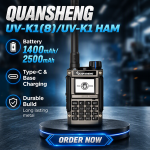 Radio Walkie Talkie QUANSHENG UV-K1(8) de 5W de Potencia, Ligero y Económico, con Función de Medidor de Frecuencia y Programación Tipo-C - Product Image 4