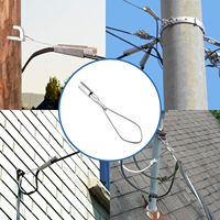 Serre-câble en aluminium avec poignée à bille en acier inoxydable Verrouillage sécurisé pour le serrage des câbles aériens