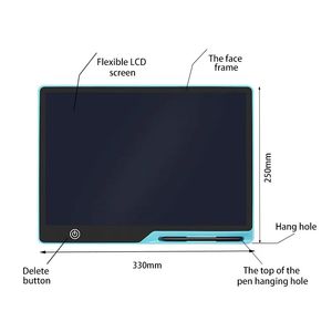 لوحة رسم جديدة للأطفال مقاس 13 بوصة ، ألعاب رسم صغيرة قابلة للقفل على الجدران للأطفال - Product Image 2