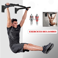 Barre de traction murale en acier pour salle de sport à domicile, portable, multi-prises, écologique, antidérapante, couleur personnalisée