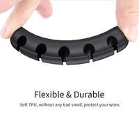 Clips de maintien de câbles en silicone, clips organisateurs de câbles pour la gestion des câbles, autocollants pour bureau
