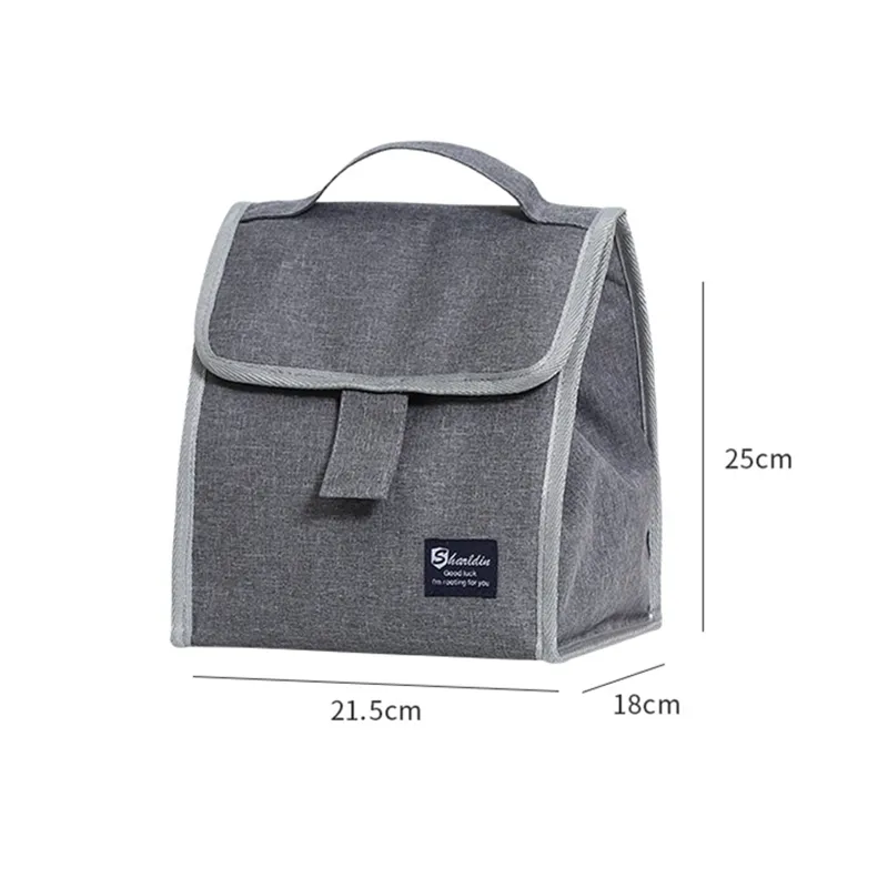 Portable Cation Food Thermal Insulated Bag for Lunch Bento Box Tote Fresh Cooler Ice Pack Picnic Pouch Dinner Storage Container