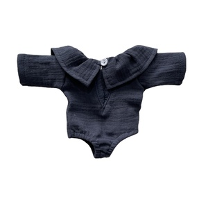 Ventes en gros d'accessoires pour poupées personnalisées, tissu crêpe, barboteuses pour poupées bébé - Product Image 2