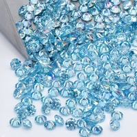 Nouveauté usine Moissanite 0.001-0.09CT Glacier Blue Moissanite Blue Melee Moissanite
