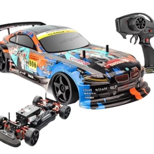 Voiture RC GTR de course télécommandée à l'échelle 1/10, haute vitesse, 4 roues motrices, avec câble USB, pour garçons, fréquence 2,4 GHz, électrique, utilisation intérieure-extérieure - Product Image 5