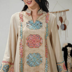 Vestido Informal Musulmán de Oriente Medio, con Lentejuelas, Holgado, Largo, para Mujer, Estilo Dubái - Product Image 4