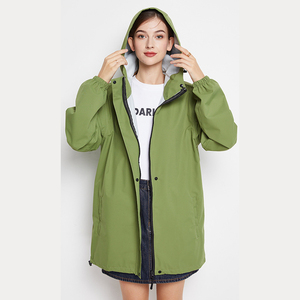 Lightweight <strong>Raincoat</strong> <strong>Women's</strong> Rain Jacket Hooded Windbreaker Trench Coat Waterproof Rainwear Travel Outdoor - Product Image 1