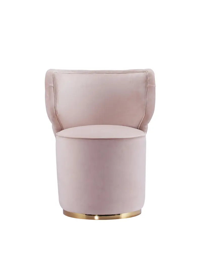 लक्जरी इटली ब्रांड आधुनिक डिजाइन गुलाबी अद्वितीय ड्रेसिंग टेबल सोफे कुर्सी मल