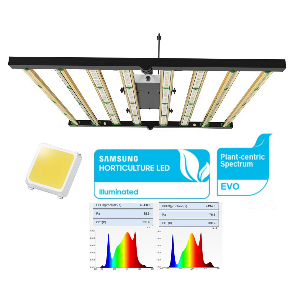 240W Full Spectrum LED Grow Lights Bloom Rechargeable Rotatable Foldable Dimmable LM301H EVO LM281B Aluminum Body IP65