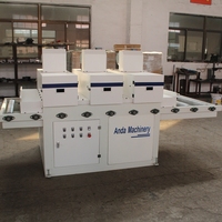 Machine de revêtement UV à rouleaux Anda 3 rouleaux Machine de revêtement haute brillance pour feuille de marbre PVC
