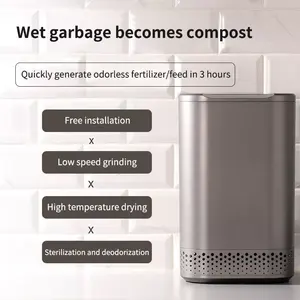 한국 식품 폐기물 분해 변환기 식품 및 야채 폐기물 재활용 포스터 재활용 기계 쓰레기 처리 기계