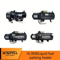 Chauffage au diesel M-PULL 12V 16.3KW avec thermostat, certifié CE, 18kg, noir, pour camion/bus lourd, chauffage au standage eau/air Cobra RS180