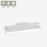 Projecteur LED pliable IMENS 18W, trois couleurs, blanc, système d'éclairage sur rail magnétique encastré, éclairage moderne pour plafond, CRI 90 1800