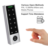 Système de contrôle d'accès intelligent BLE TTLOCK avec mot de passe et carte RFID pour la maison et le bureau, prise en charge de l'application et de la commande à distance via passerelle
