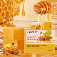 Savon bio luxueux au beurre de karité et au miel pour le visage et le corps, rajeunissant, minimisant les pores et éclaircissant, pour femmes (vente en gros)