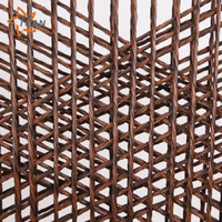 Nouvelles chaises en rotin tressé pour jardin, villa, patio, avec coussin, pour restaurant, salle à manger, bistrot, hôtel
