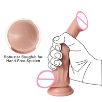 XISE Dildo Clásico de PVC de 18.5cm, Pene de Plástico Súper Realista en Venta, Juguetes Sexuales Eróticos para Mujeres, Dildo Económico para Mujeres