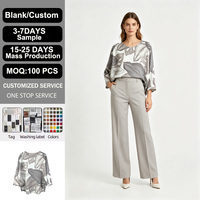 Pulls en tricot personnalisables pour femmes, col rond, manches chauve-souris trois quarts, imprimé floral, qualité supérieure, sur mesure OEM