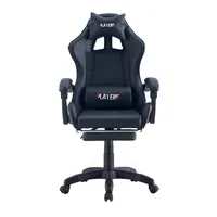 Haute qualité usine OEM hauteur ajuster confortable chaise de jeu repose-pieds pivotant en cuir PU accoudoir chaise de jeu