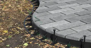 New Design Straight Plastic Landscape Snapping Paver Edges For Garden Restraint Paver Edging Border