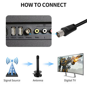 Antenne à montage magnétique 5dbi avec support d'amplificateur 1080 p 4K pour TV 25db Booster Signal Amplifier smart DVB-T TV Stick antenne - Product Image 5