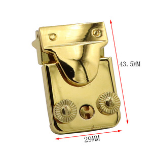 Zinc Alloy Luggage <b>Frog</b> Lock Gold Color Security Wooden Box Hardware Accessory - Product Image 5
