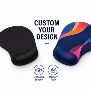 Maßgefertigte Großhandels-Handgelenkauflage Mauspad Ergonomisches Design Wasserfest Büronutzung Günstiges Geschenk OEM-Marke auf Lager - Product Image 2