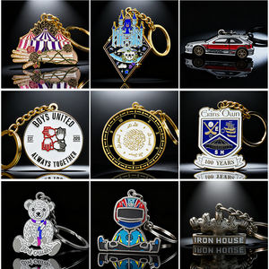 Porte-<span class=keywords><strong>Clés</strong></span> en Alliage de Zinc Émaillé Personnalisé avec Votre Logo Gravé - Product Image 3