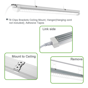 Quang phổ đầy đủ thực vật dẫn phát triển ánh sáng 10W ~ 80W 2ft/3ft/4ft/5ft/6ft/8ft T8 có thể liên kết ống đèn thanh trong nhà nông nghiệp rau mùi dâu tây - Product Image 2