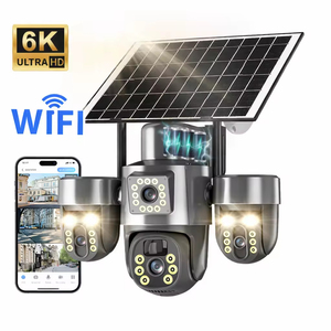 Caméra de surveillance solaire Wi-Fi 4G sans fil avec détection humaine, communication bidirectionnelle et accès à distance pour la surveillance des zones éloignées des fermes - Product Image 6
