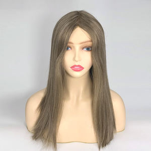 Perruque EMEDA multidirectionnelle Skin Top perruques de cheveux humains vierges européens casher perruque juive fabriquée - Product Image 1