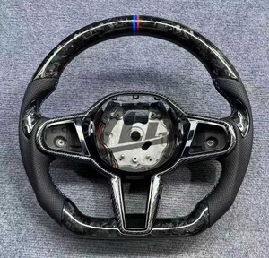 <span class=keywords><strong>Volant</strong></span> personnalisé en fibre de carbone à fond plat pour <span class=keywords><strong>BMW</strong></span> M2 M3 M4 Châssis F - Amélioration intérieure avec bande rouge style <span class=keywords><strong>Drift</strong></span> - Product Image 4