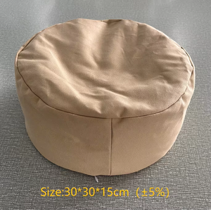 Coussin de méditation Zafu en tissu 100 % coton doux avec garnissage en coques de sarrasin, soutien ferme, housse amovible, personnalisable <span class=keywords><strong>pour</strong></span> le sommeil et le camping - Product Image 5