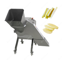 Lonkia Automatische Professionele Groente- en Aardappelsnijmachine 1-2 Ton/uur Klassieke Rechte of Gegolfde Snijder voor Frieten
