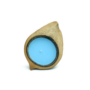 Vela de coco con mecha de madera - Product Image 5