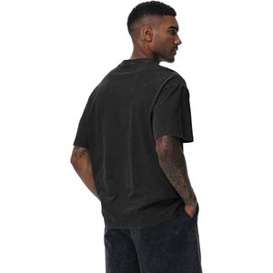 Vintage lavé unisexe coton décontracté hauts hipster en détresse surdimensionné à manches courtes t-shirts pour hommes 250gsm tissu imprimé T-Shirts - Product Image 6