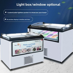 ตู้แช่ไอศกรีมแบบโชว์ ยี่ห้อ YINZHENG รุ่น Commercial 6 1/4 Pans Italian Batch Gelato Deep Ice Cream Display Freezer Case Showcase Fridge Commercial Refrigerator - Product Image 5