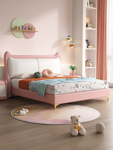 Mobili Moderni di Lusso per Camera da <span class=keywords><strong>Letto</strong></span> - <span class=keywords><strong>Letto</strong></span> Imbottito Morbido, <span class=keywords><strong>Letto</strong></span> Matrimoniale Extra Large per Bambini con Materasso, <span class=keywords><strong>Letto</strong></span> da Principessa per Ragazze - Product Image 2