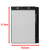 Funda Personalizable para Cuaderno de Cuero PU con Soporte Magnético para Bolígrafo, Bloc de Notas A5, Organizador de Diario de Negocios