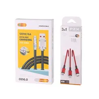 Boîte d'emballage en carton blanc pour câble de données USB, câble de charge, accessoires