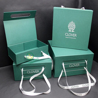 Benutzer definierte Logo-Druck Solid Cardboard Folding Flat Pack Hijab Schal Verpackung Leere Box Baby Kid Geschenke Korb Geschenk boxen